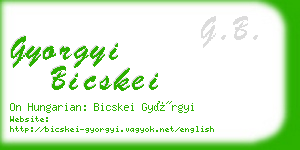 gyorgyi bicskei business card